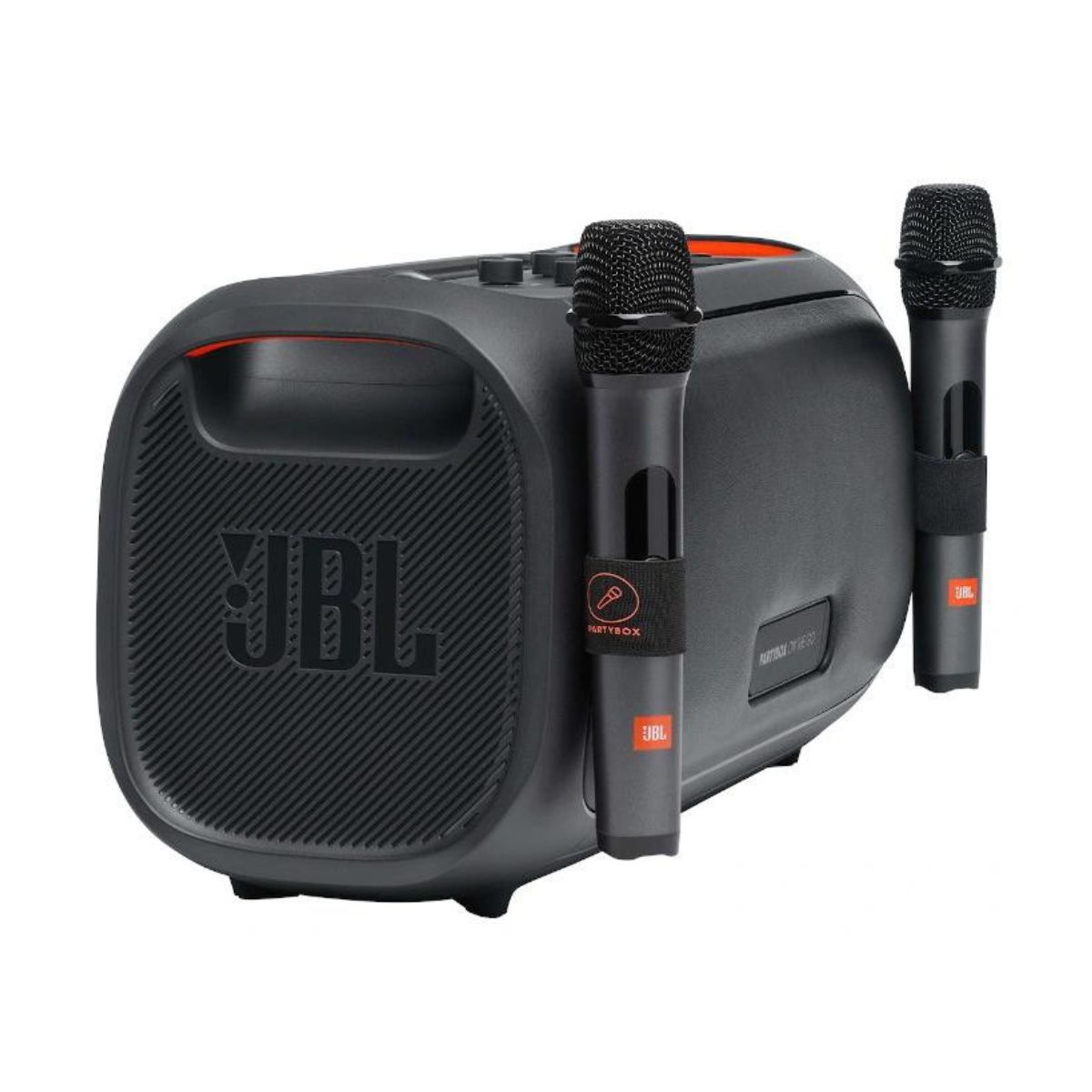 Loa JBL Party Box On The Go Chính Hãng Tặng Kèm 2 Micro Hát Karaoke