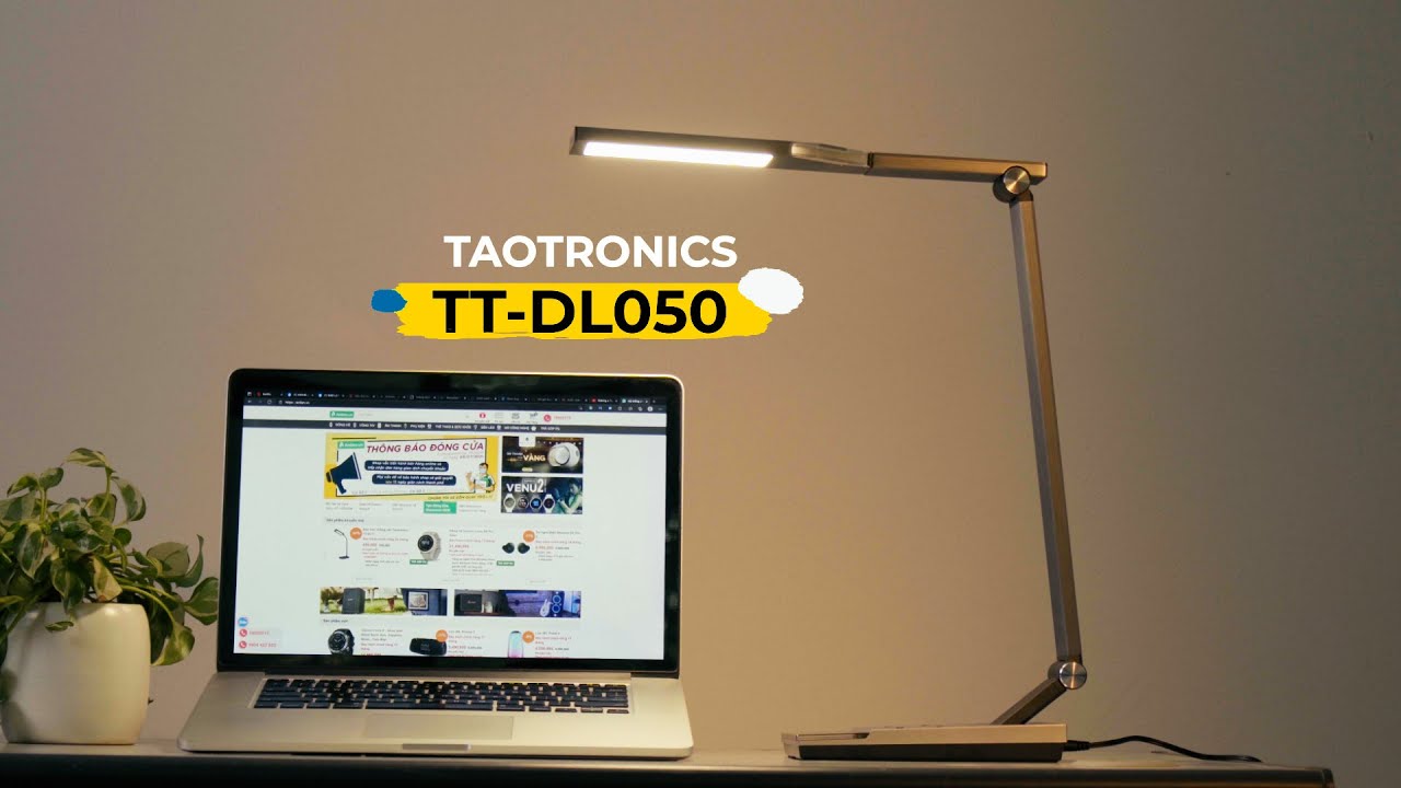 Đèn Bàn Tích Hợp Sạc Không Dây LED Taotronics TT-DL050 - Thiết Kế Độc Đáo và Linh Hoạt