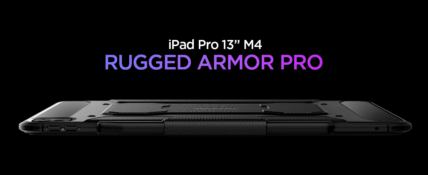 Bao Da iPad Pro 13 (2024) Spigen Case Rugged Armor Pro - ACS07007