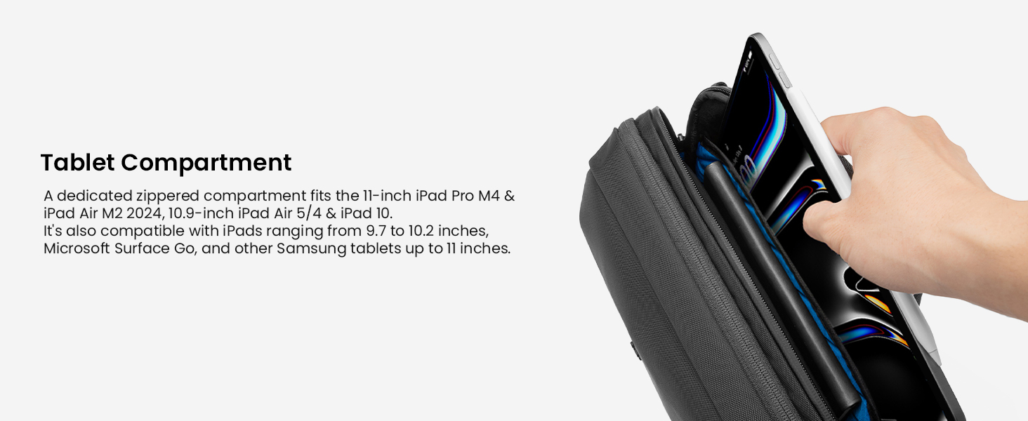 Ngăn Đựng Máy Tính Bảng Hoặc iPad Pro 11 Trên Tomtoc (USA) UrbanEX-B11