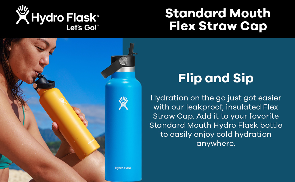 Nắp bình giữ nhiệt Hydro Flask Wide Mouth Flex Straw Cap