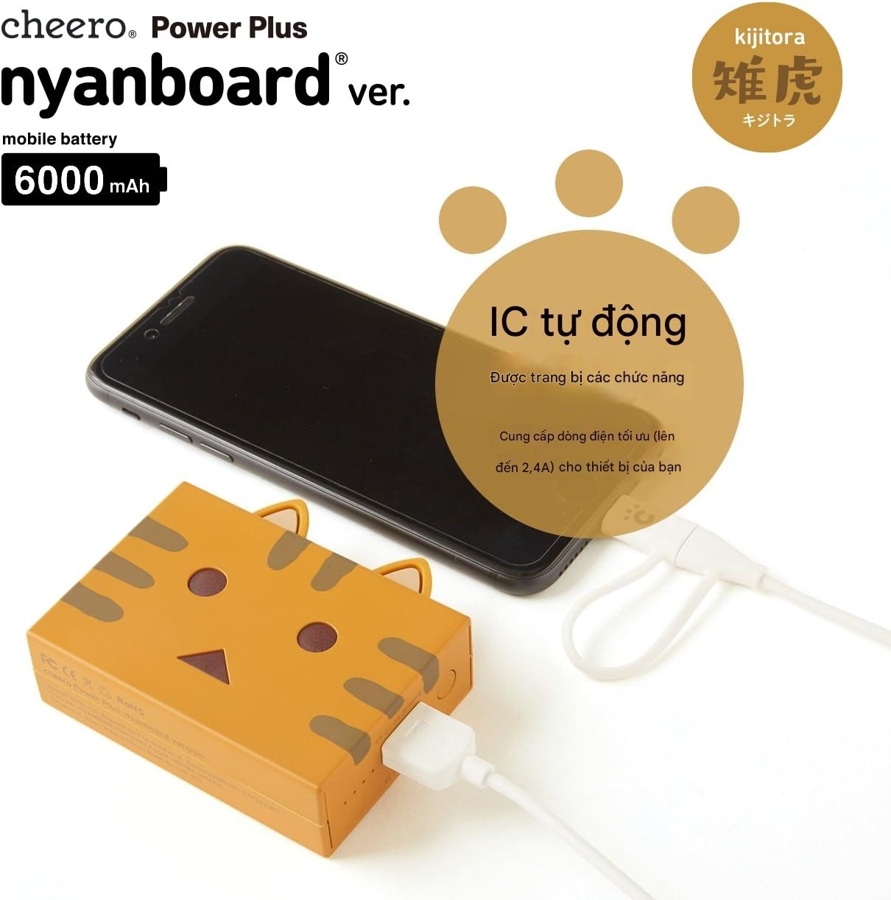 Pin dự phòng cheero Power Plus Danboard (10050mAh, USB-C PD) - CHE-096 | 9SS Việt Nam