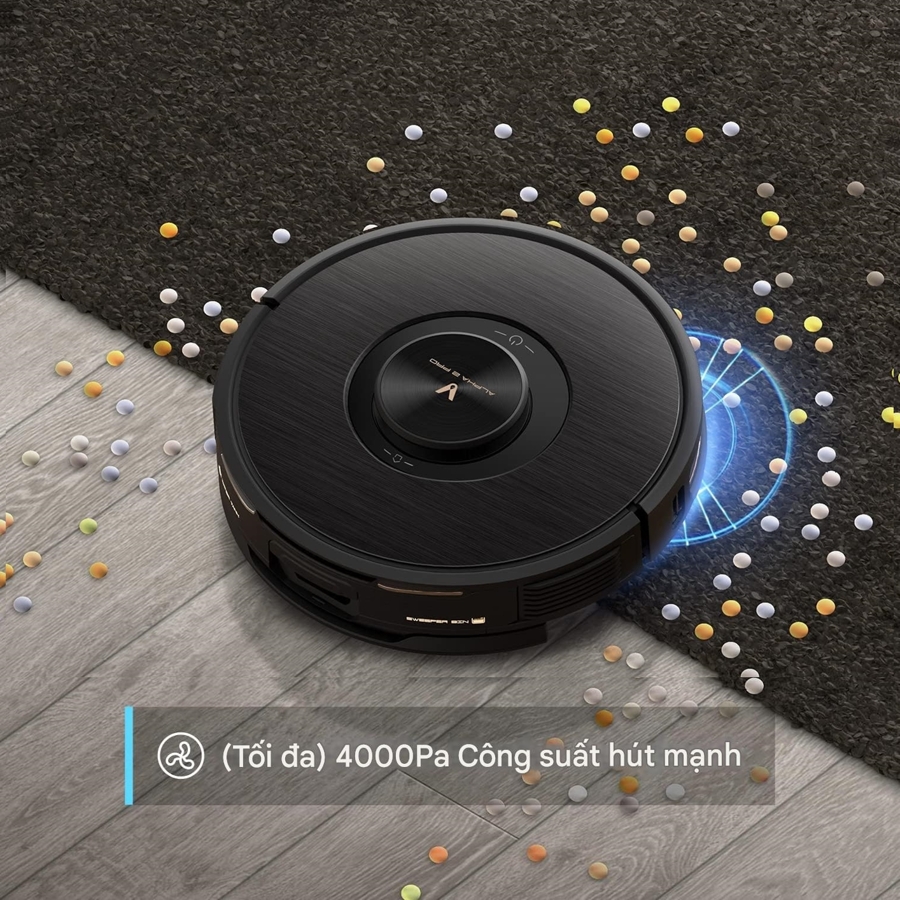 Robot Hút Bụi Và Lau Nhà Xiaomi VIOMI Alpha 2 Pro (4000Pa, điều hướng Lidar, tự động đổ rác)