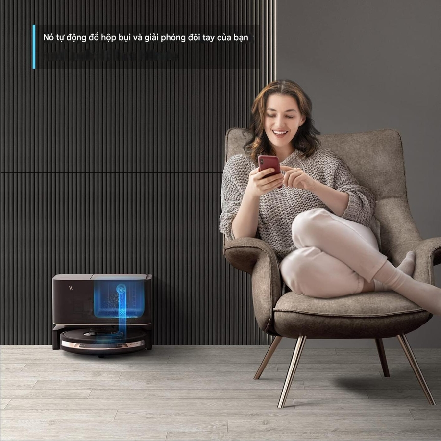 Robot Hút Bụi Và Lau Nhà Xiaomi VIOMI Alpha 2 Pro (4000Pa, điều hướng Lidar, tự động đổ rác)