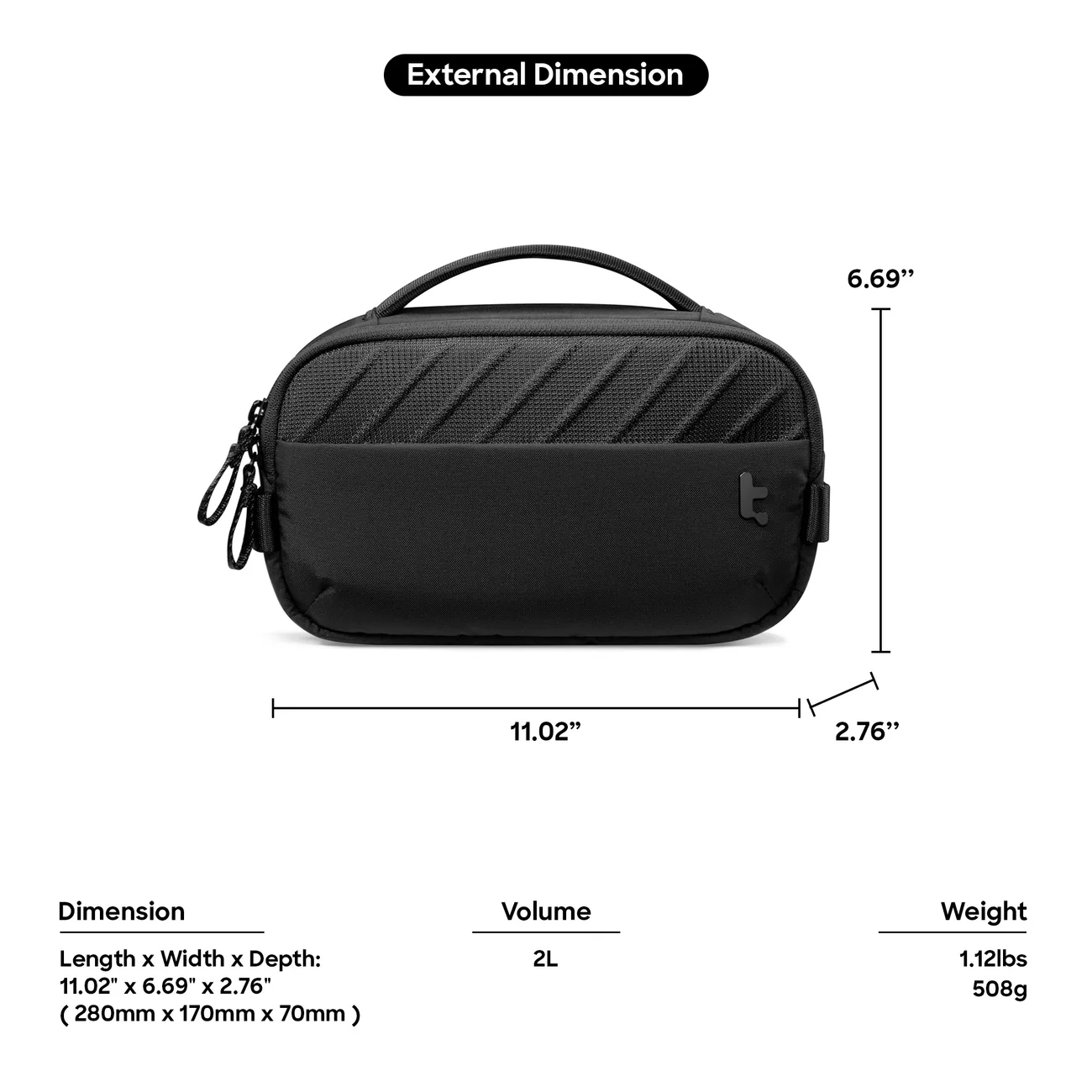 Túi Đựng Phụ Kiện Tomtoc (USA) Voyage Pouch T29S1D1