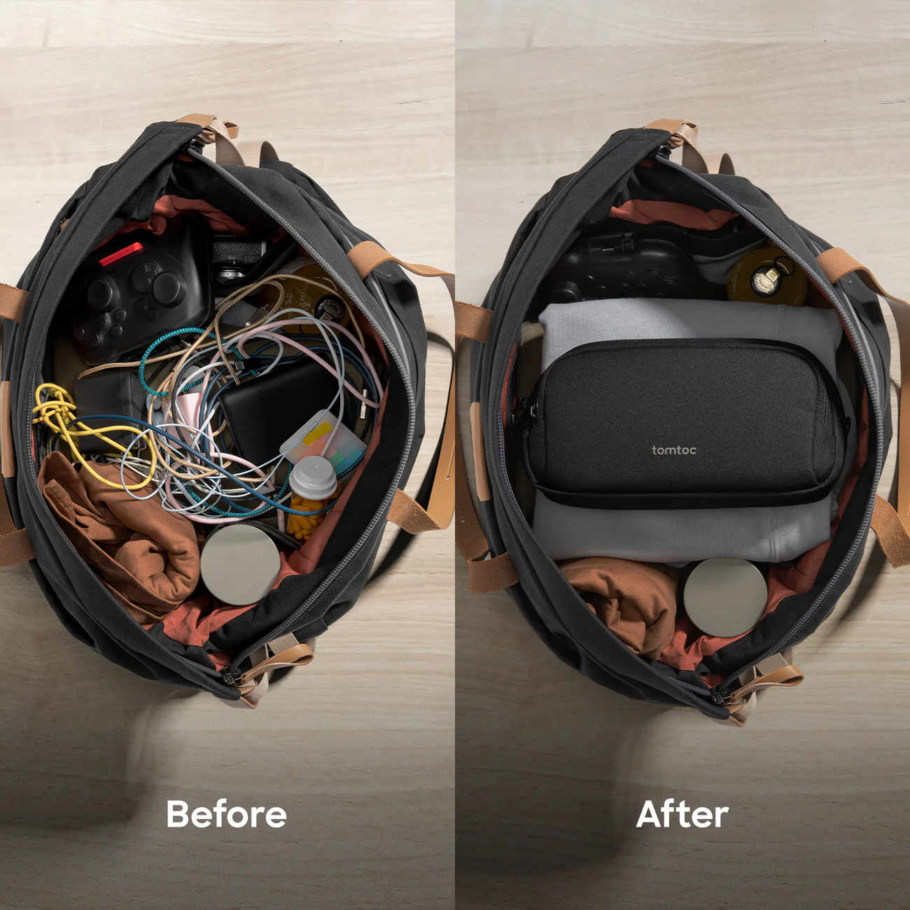 Túi Đựng Phụ Kiện Tomtoc (USA) Light Electrong Accessory Pouch 1.8L - T12M1