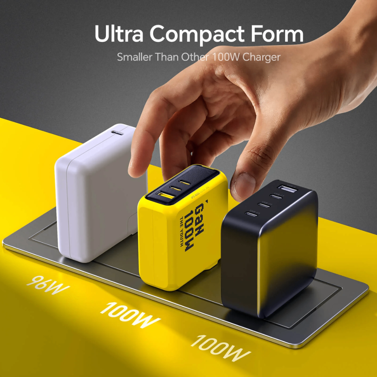 Củ Sạc Nhanh Công Nghệ Gan+ Aohi The Youth 100W