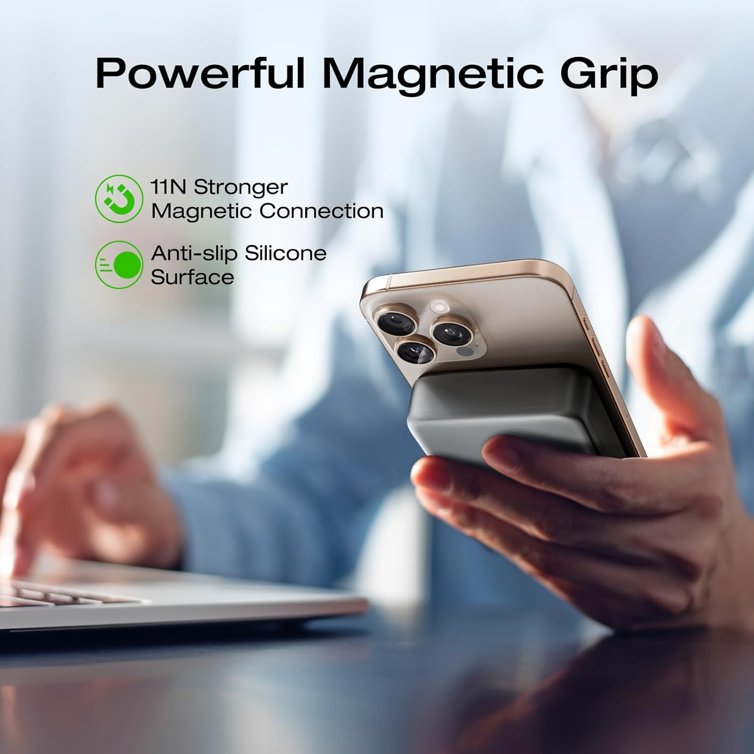 Pin dự phòng EcoFlow RAPID Magnetic Power Bank (10000mAh, Qi2 15W, Kết nối ứng dụng)