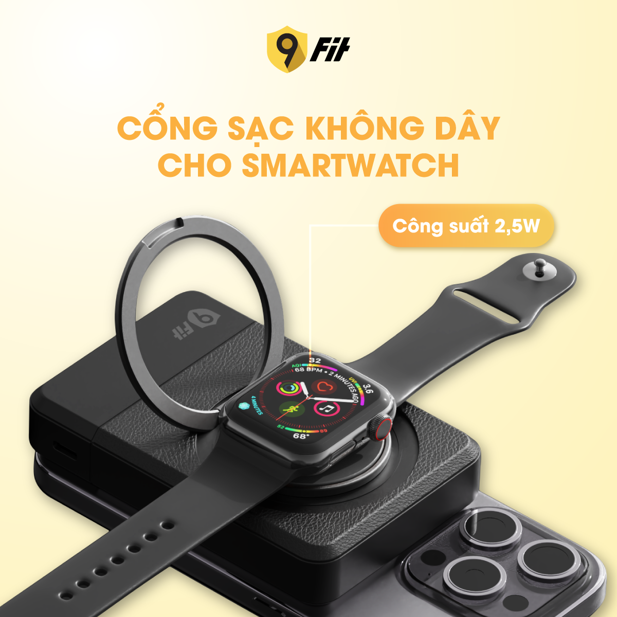 Pin Dự Phòng 10,000mAh 9Fit Pro Mag 3.85V Li-Polymer - 9PP10K05B