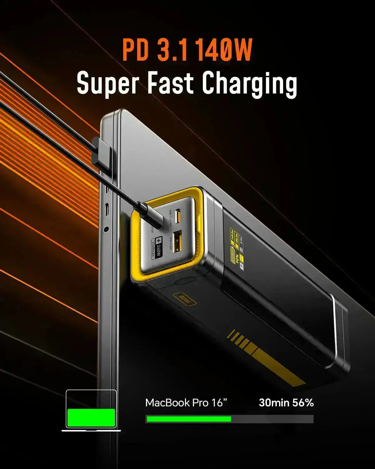 Pin Dự Phòng 27.600mAh AOHI The Future Starship 240W - AOC-P011