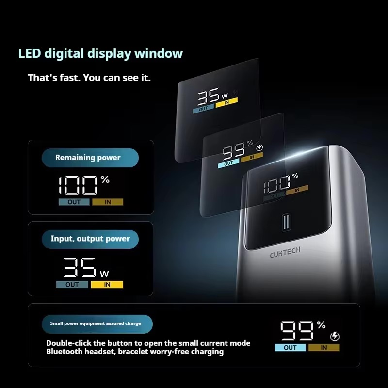 Cuktech No.10 Mini Power Bank 10.000mAh 55W PD/PPS/QC/Mi Turbro – PB1055