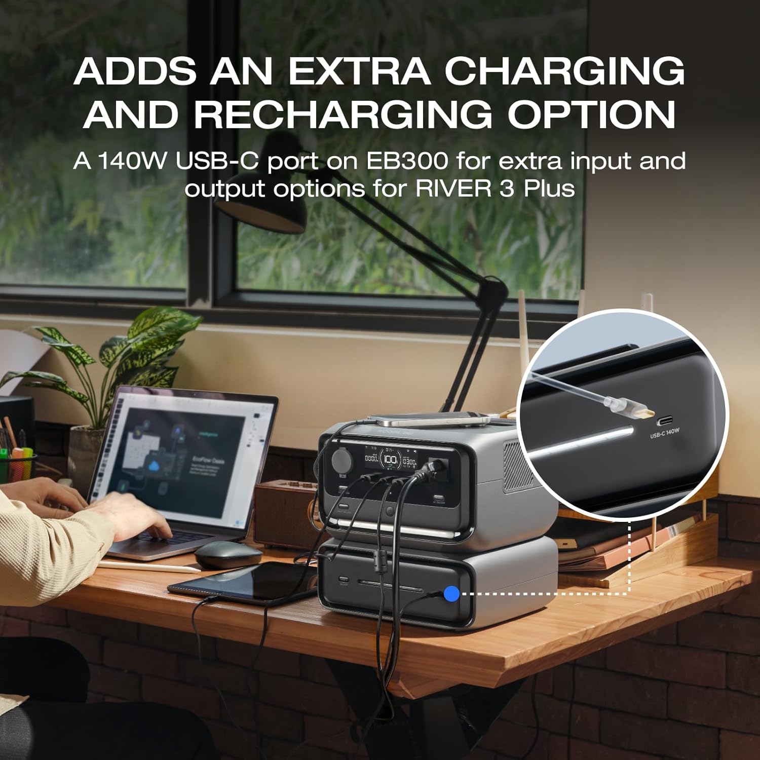 Pin Dự Phòng Mở Rộng EcoFlow RIVER 3 Plus Extra EB300 - 286Wh | 9SS Việt Nam