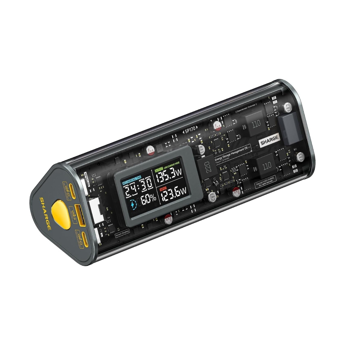 Pin Dự Phòng Trong Suốt Shargeek 24000mAh 170W -SP170