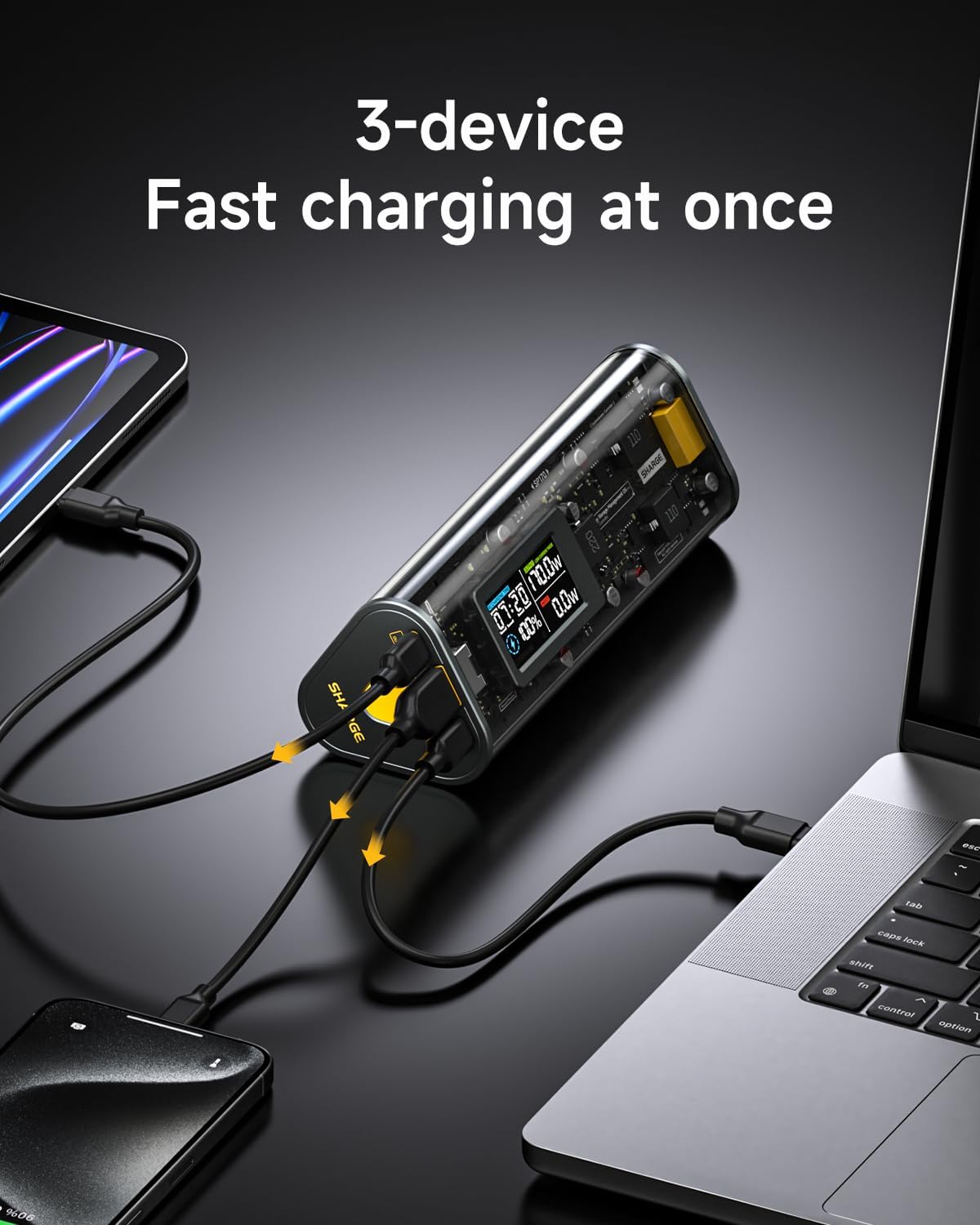 Pin Dự Phòng Trong Suốt Shargeek 24000mAh 170W -SP170