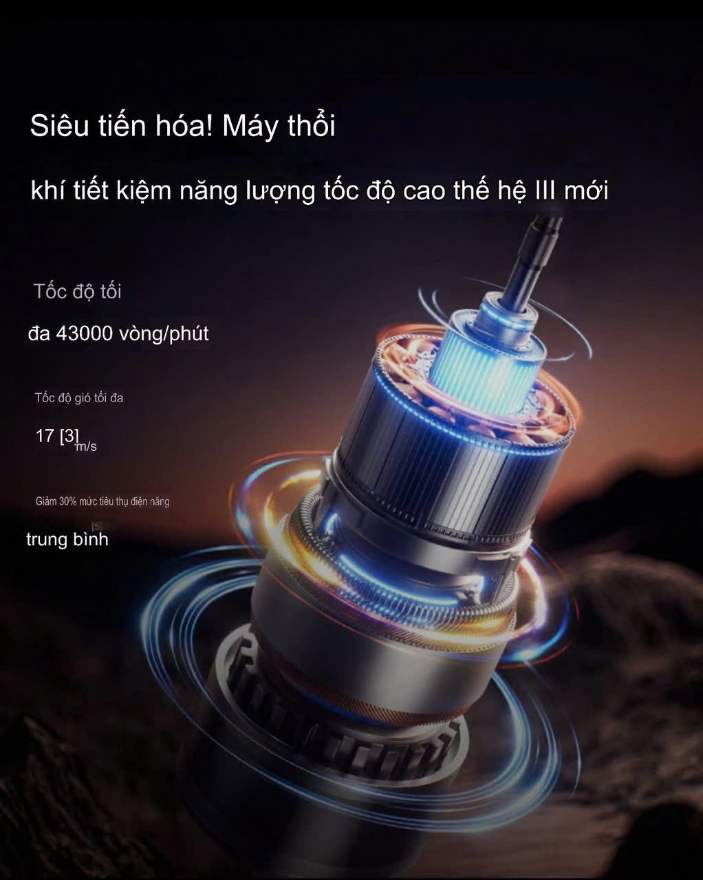 Quạt cầm tay đa năng Jisulife ULTRA2 – công suất mạnh 18W, pin 9000mAh, 100 tốc độ gió