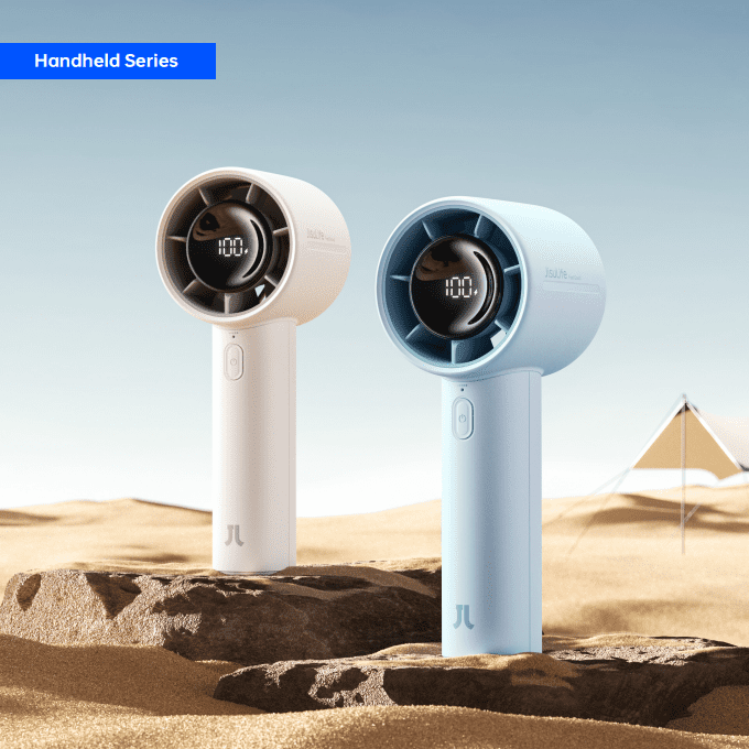 Quạt Cầm Tay Jisulife Life10S Pin 5000mAh,5 Cấp Gió, Dùng Liên Tục 30 Giờ