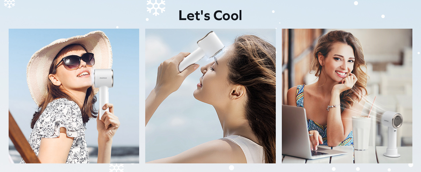 Quạt Cầm Tay Mini Momax Ultra Freeze IF15 - Làm Lạnh Nhanh