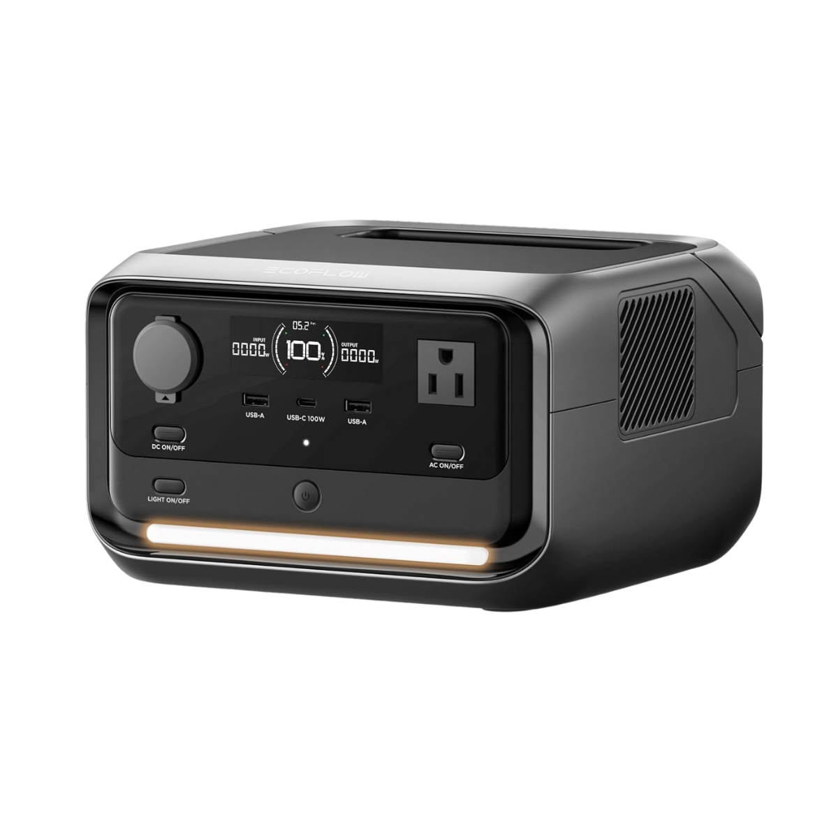 Trạm phát điện di động EF ECOFLOW RIVER 3 Plus, Pin LiFePO4 286Wh, 3 ổ cắm AC lên đến 1200W, UPS