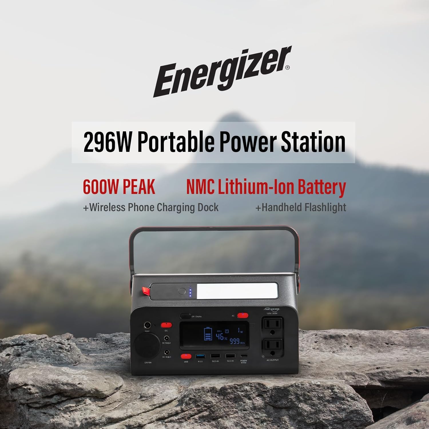 Trạm Sạc Dự Phòng Di Động Energizer 293Wh| 300W Li-ion - PPS300W2