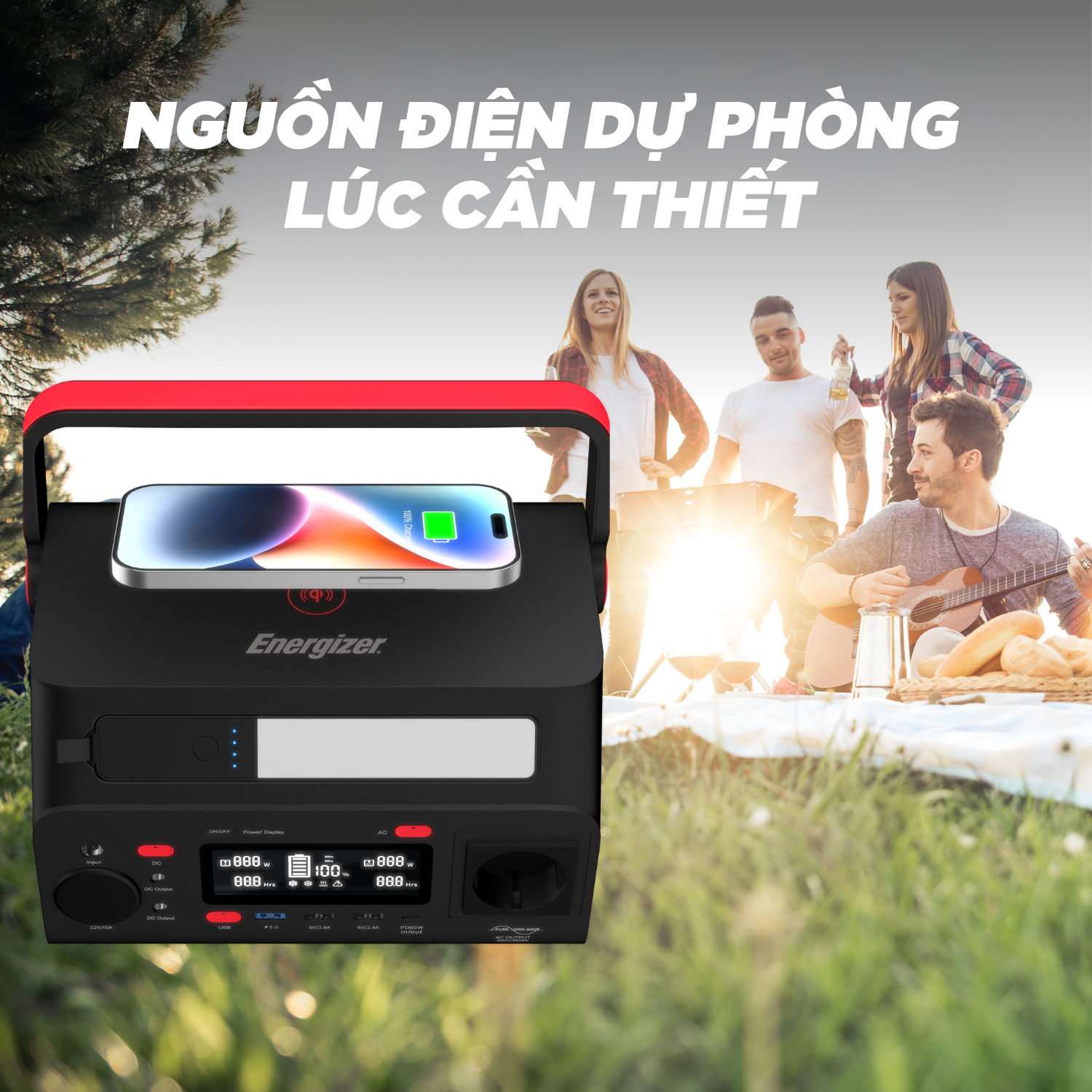 Trạm Sạc Dự Phòng Di Động Energizer 293Wh| 300W Li-ion - PPS300W2