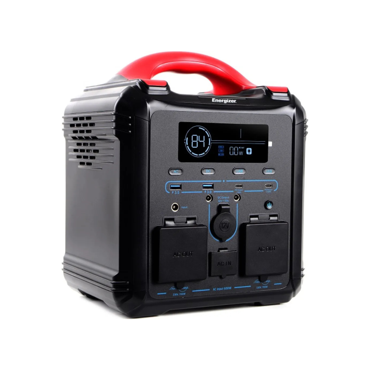 Trạm sạc dự phòng di động Energizer 550Wh| 700W LMFP - PPS550W1F