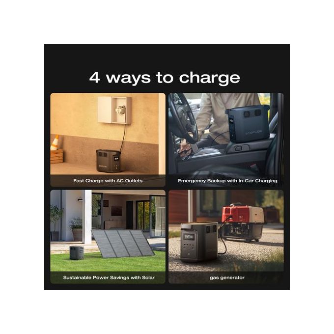 Máy Phát Điện Di Động ECOFLOW 980WH 500W E980