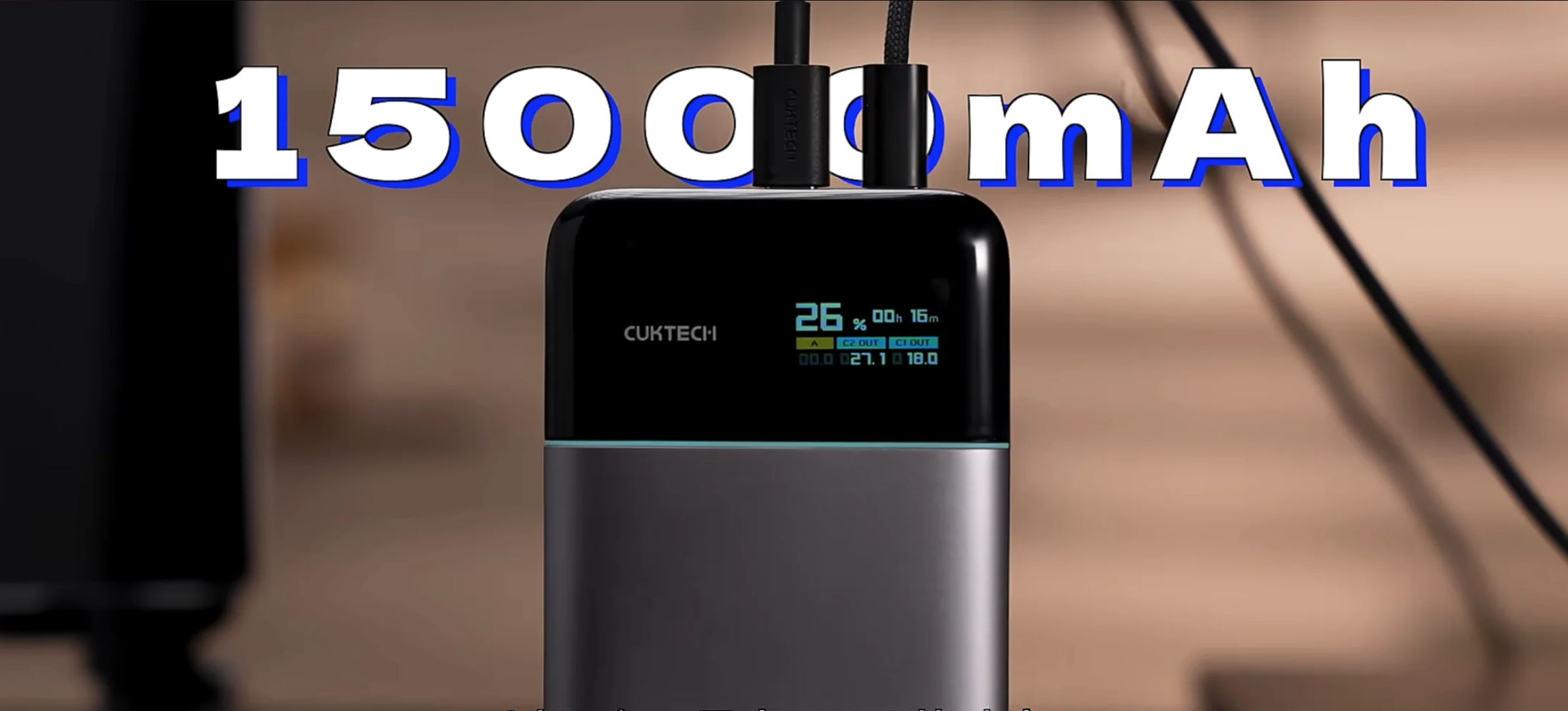 Giới Thiệu Pin Dự Phòng Cuktech 15 Air 15.000mAh Siêu Mỏng Nhẹ Mới Ra Mắt 2025