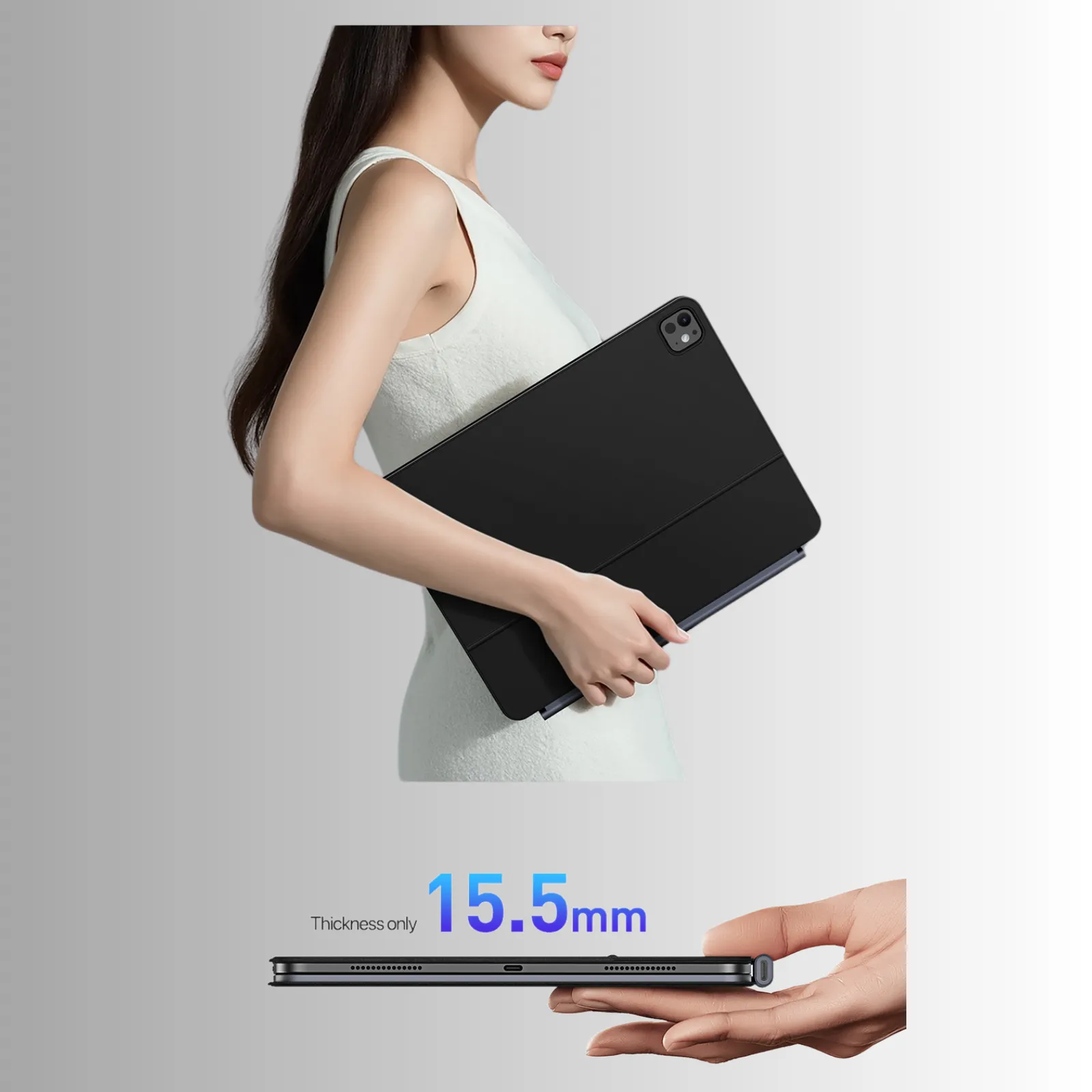 Bàn Phím Kiêm Bao Da iPad Pro 13-inch Dux Ducis MK Pro Series