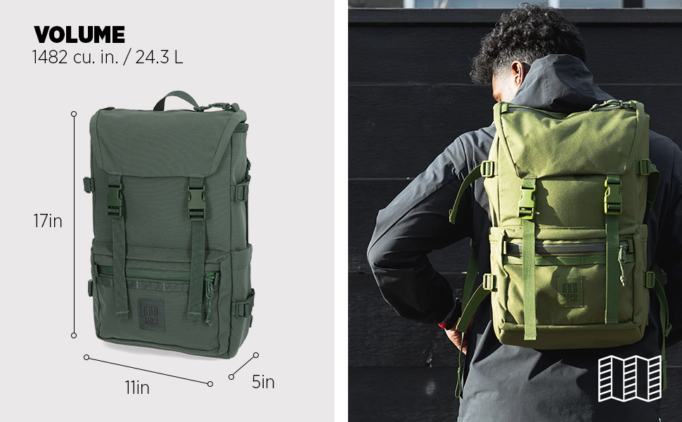 Balo Laptop 15-inch - Balo Dã Ngoại 24.3 Lít Topo Designs Rover Pack Tech