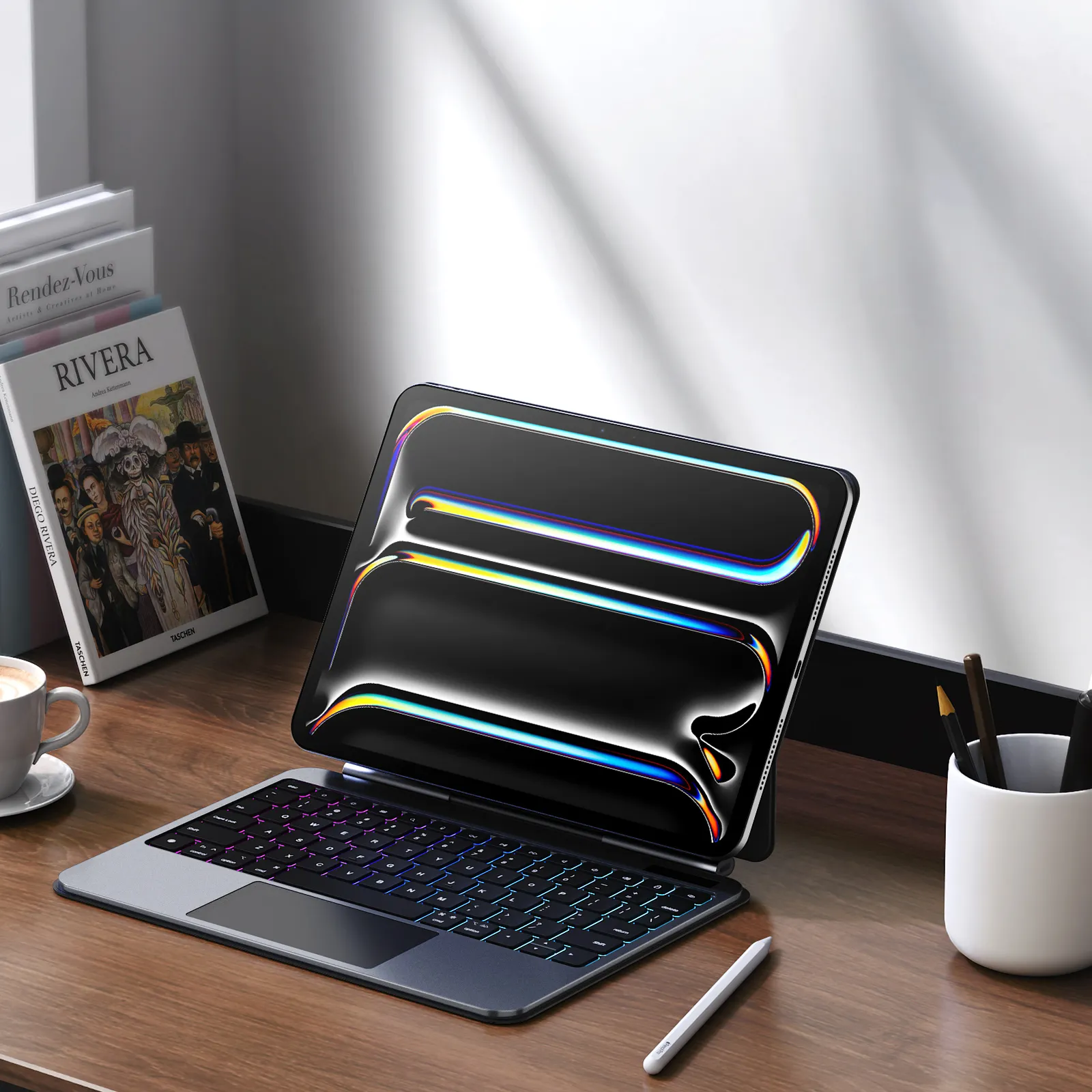 Bàn Phím Kiêm Bao Da iPad Pro 11 Dux Ducis MK Pro Series