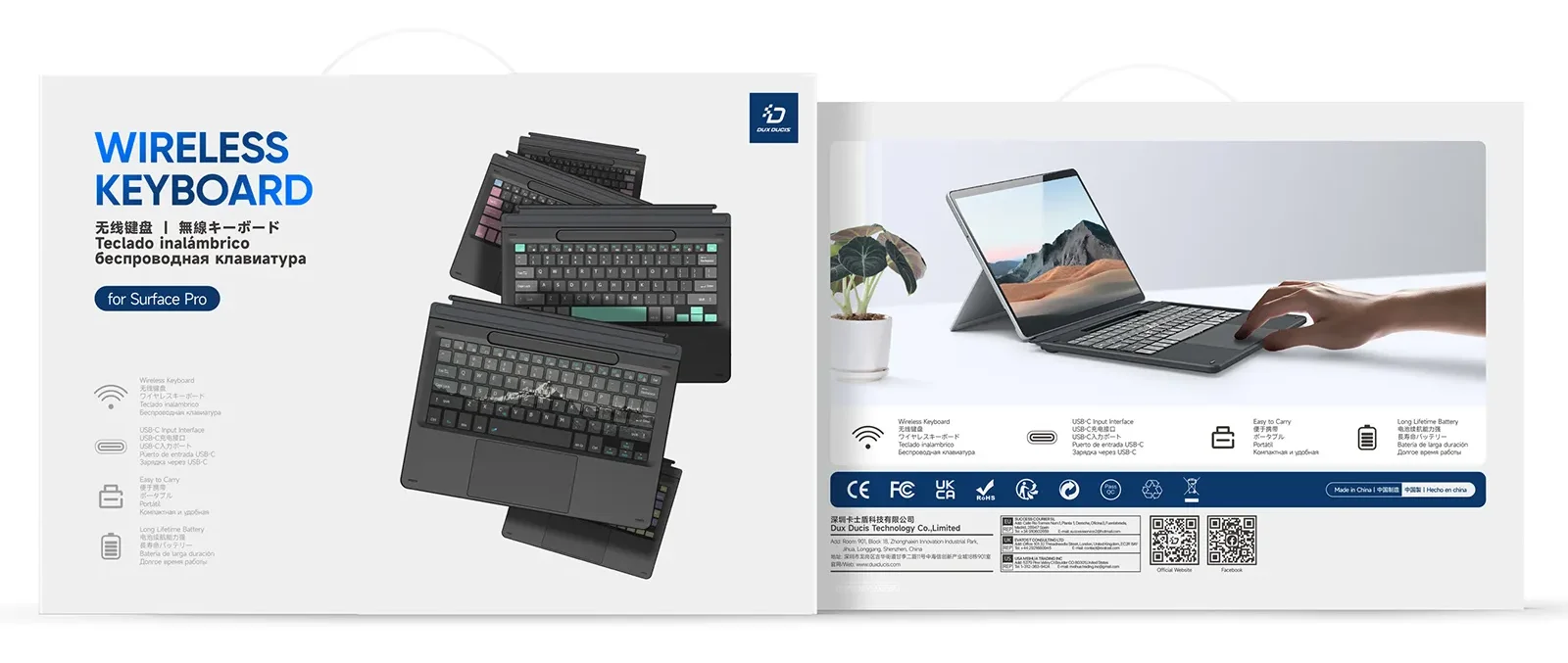 Bàn Phím Dux Ducis Surface Pro 11/10/9/8/X CK Pro Series