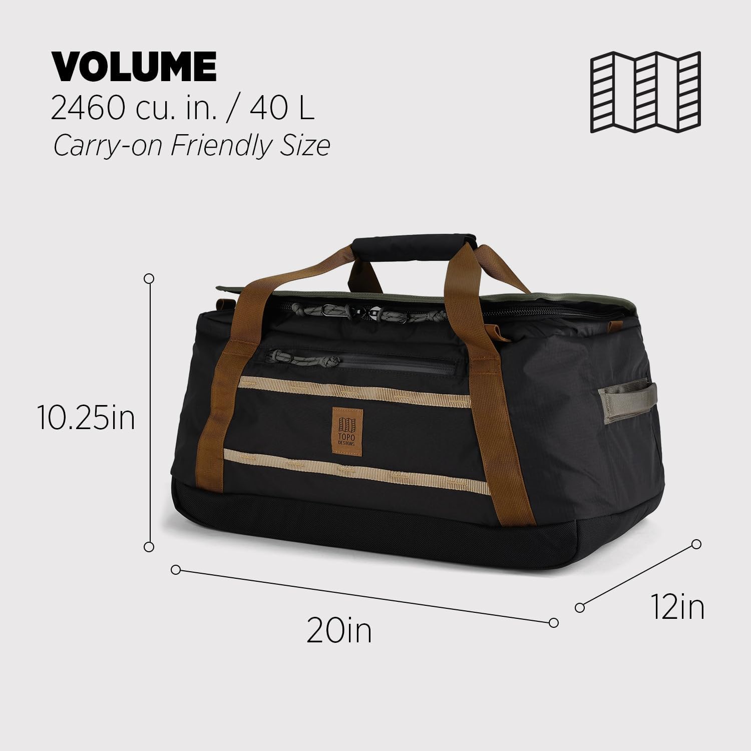 Túi Trống Kiêm Balo Topo Designs (Corolado, USA) Mountain Duffel 40L - 93151702