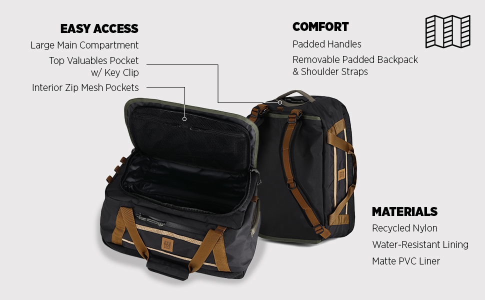 Topo Designs Mountain Duffel 40L