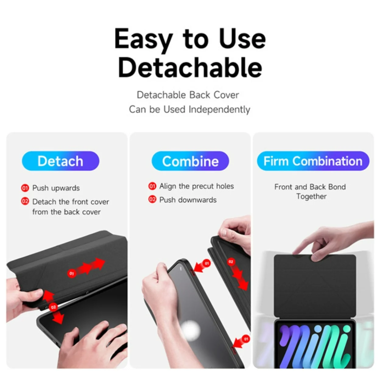 Bao Da iPad Mini 7 / iPad Mini 6 Dux Ducis Magi Series