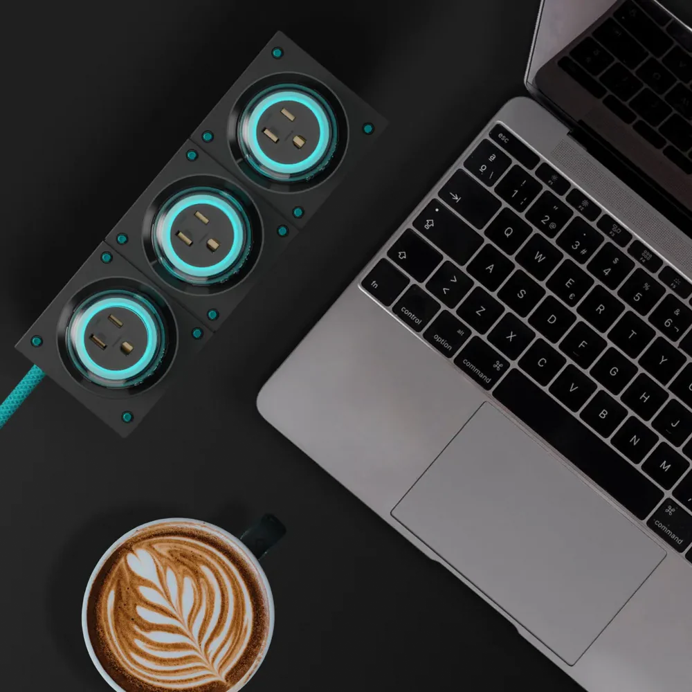 Ổ Cắm Đa Năng Genki Moonbase 7-in-1 GaN 240W USB-C + 4000W AC - HTGMB | 9SS.VN