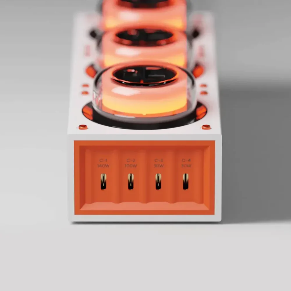 Ổ Cắm Đa Năng Genki Moonbase 7-in-1 GaN 240W USB-C + 4000W AC - HTGMB | 9SS.VN