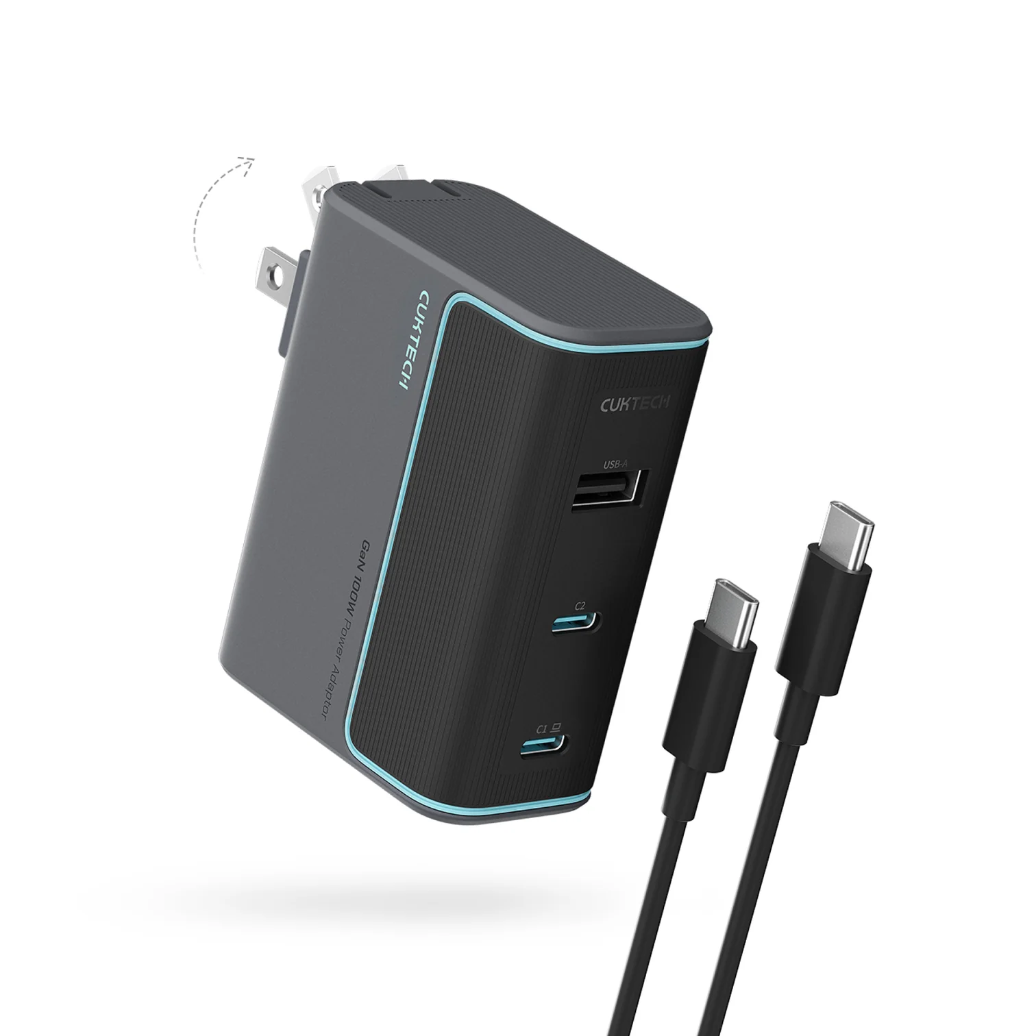 Sạc Nhanh Cuktech 100W GaN Charger PD3.1/PPS2.0/QC4.0/Mi Turbo – AD1003US