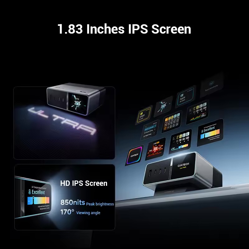 Trạm Sạc Cuktech 30 Ultra 300W GaN Desktop - 9SS.VN