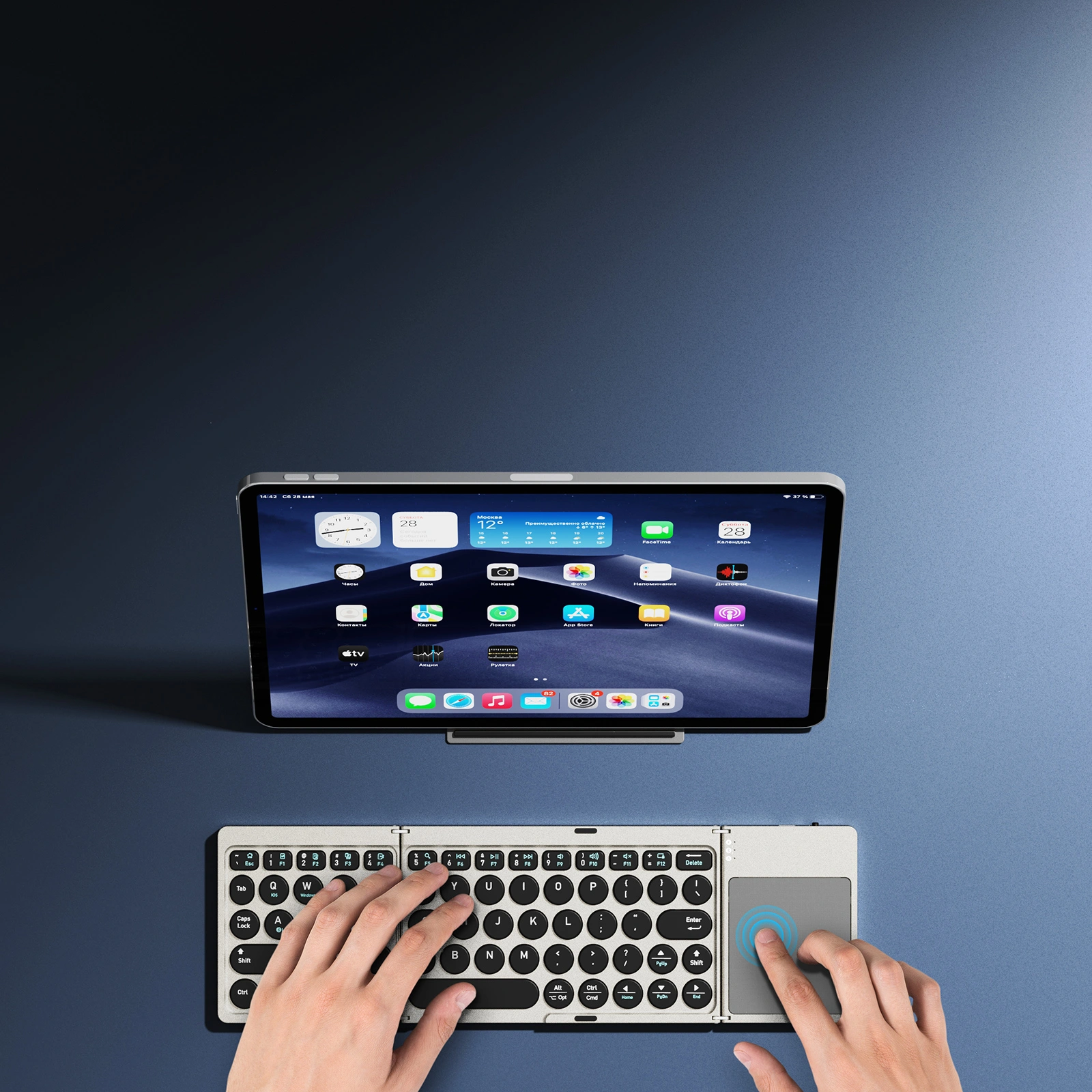 Bàn Phím Bluetooth Gấp Gọn Dux Ducis OK Series Flip | 9SS.VN Phân Phối Chính Hãng