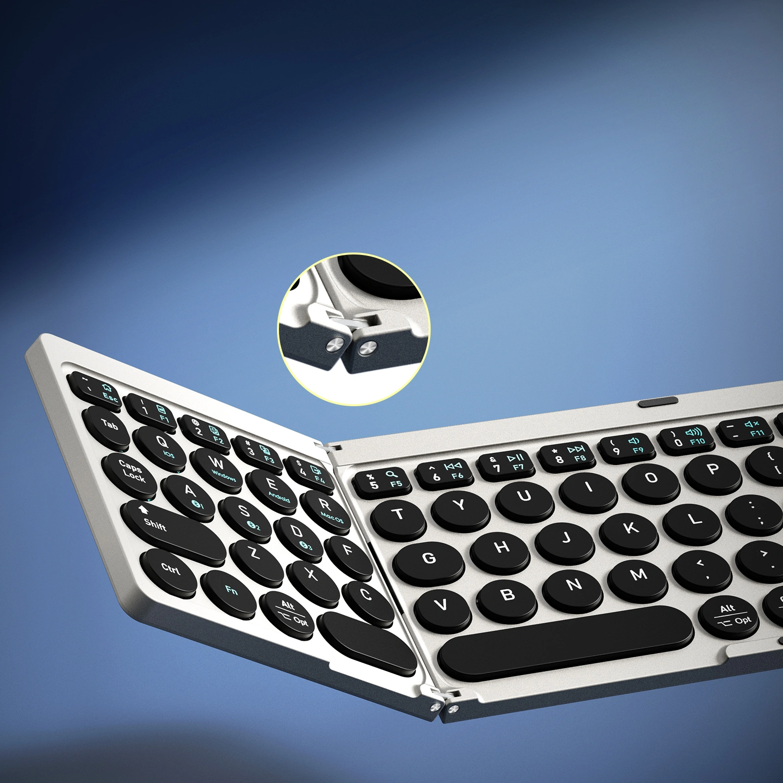 Bàn Phím Bluetooth Gấp Gọn Dux Ducis OK Series Flip | 9SS.VN Phân Phối Chính Hãng