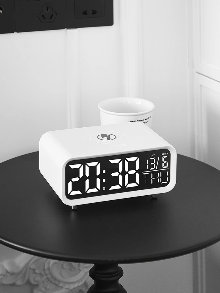 Đồng Hồ Điện Tử Để Bàn Tích Hợp Sạc Không Dây & Đèn Ngủ | 9SS.VN Phân Phối Chính Hãng