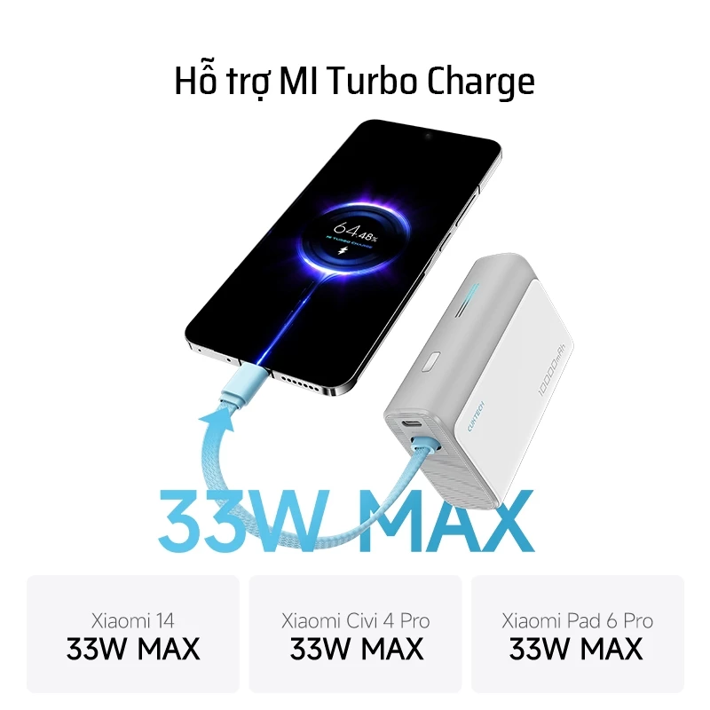 Pin Dự Phòng Cuktech LPB100 CP13 10.000mAh | 9SS.VN Phân Phối Chính Hãng