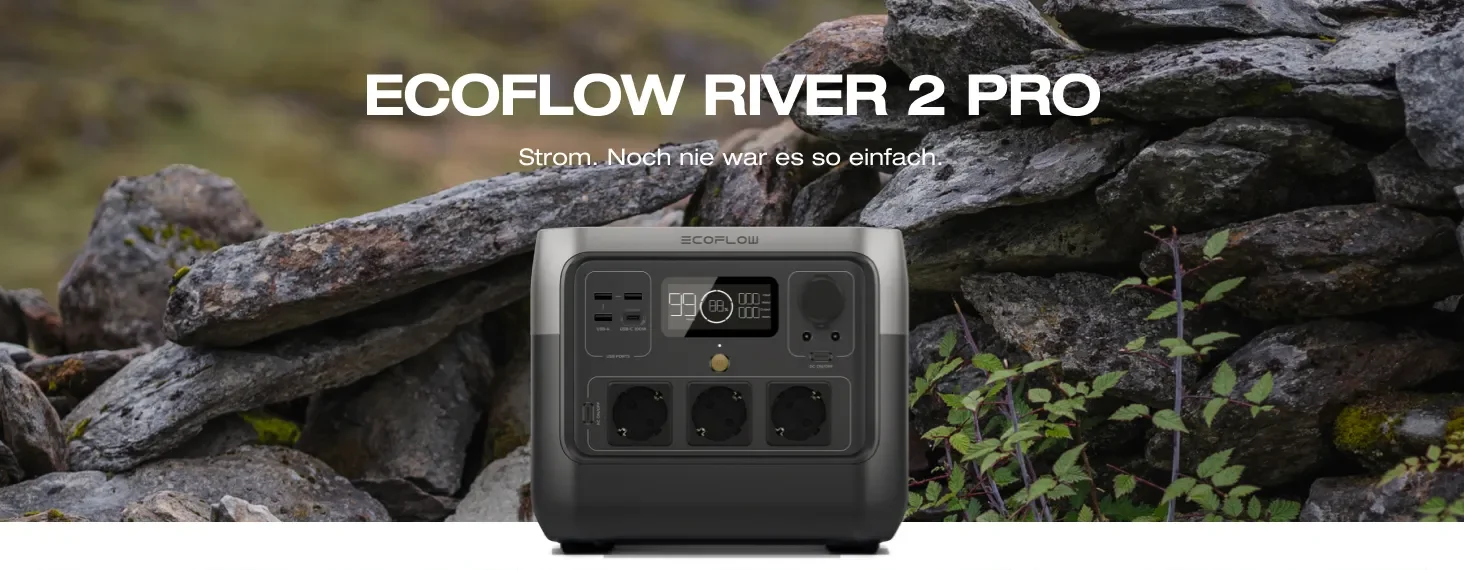 Trạm Sạc Dự Phòng Di Động EcoFlow River 2 Pro | 768Wh - https://9ss.vn/ Phân Phối Chính Hãng