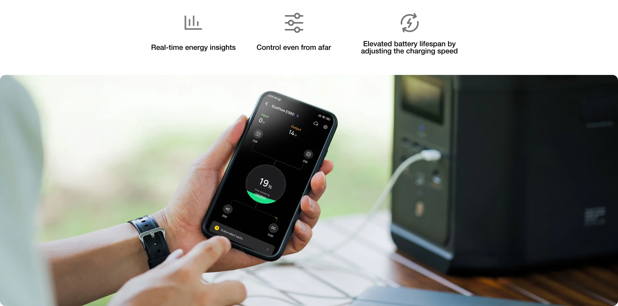 Trạm Sạc Dự Phòng Di Động EcoFlow Delta E980 | 980Wh 1200W