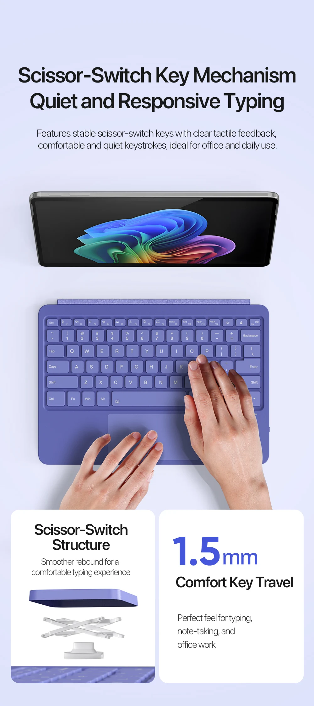 Trải Nghiệm Bàn Phím Surface Pro 12 Dux Ducis CK Pro Series