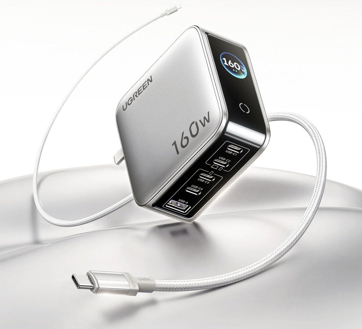 Củ Sạc Nhanh 5 Cổng GaN 160W Ugreen X774