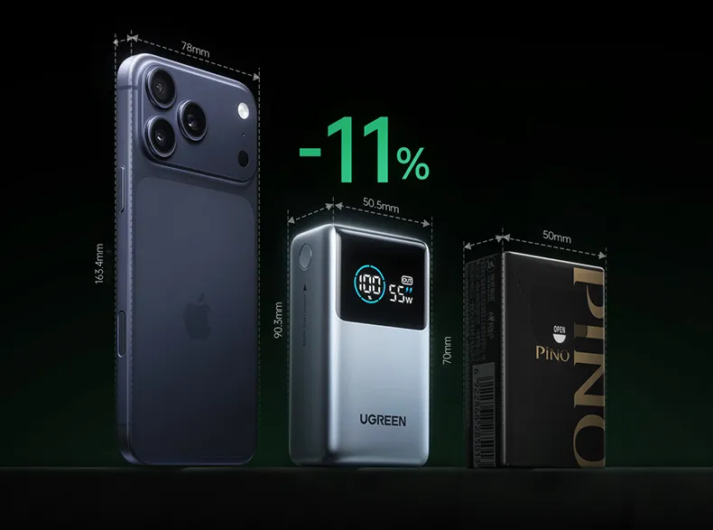 Pin Dự Phòng Ugreen Energy Power Pro 55W 10000mAh - PB727