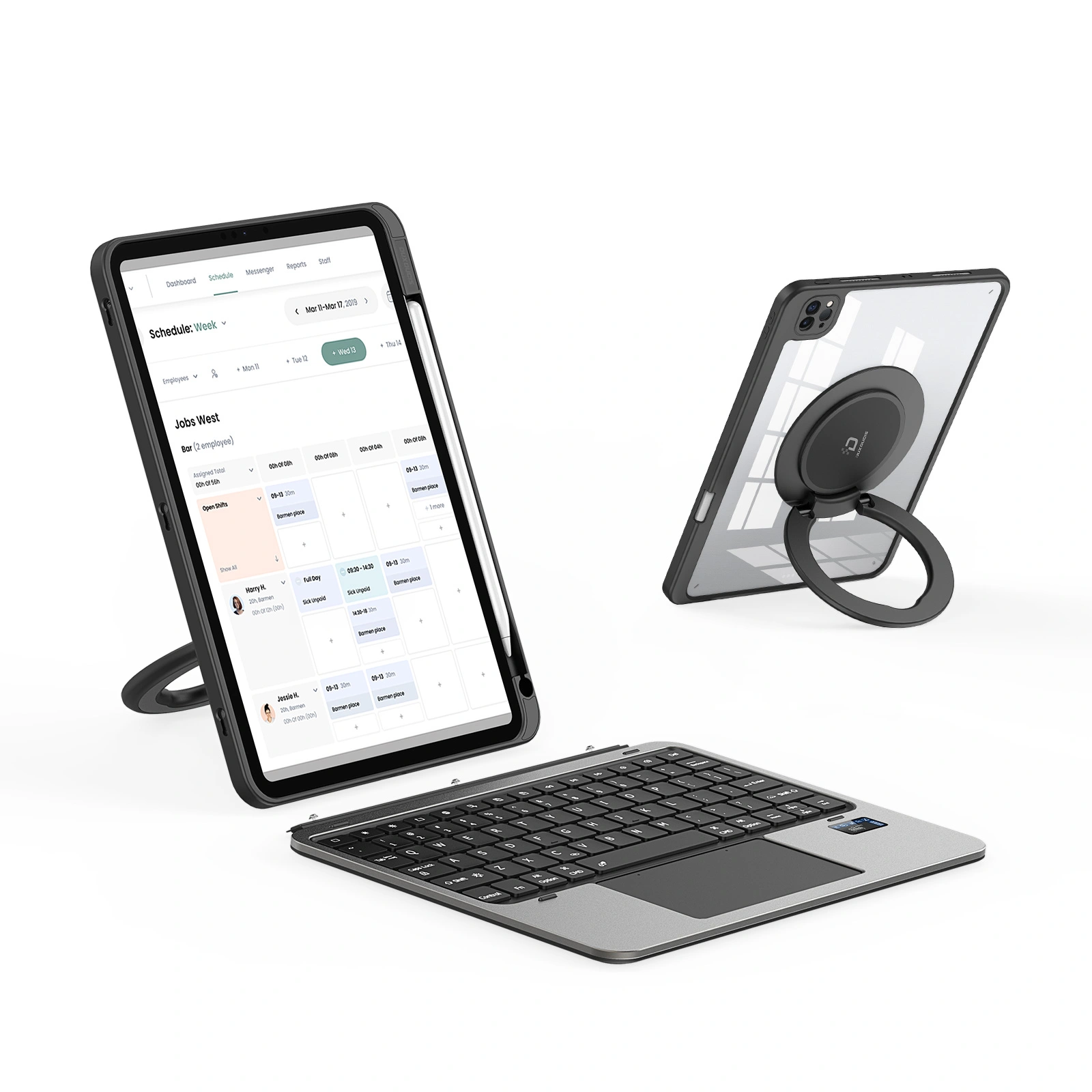 Bàn Phím Bluetooth Kiêm Ốp Lưng Cho iPad Pro 11 inch Dux Ducis VK Series