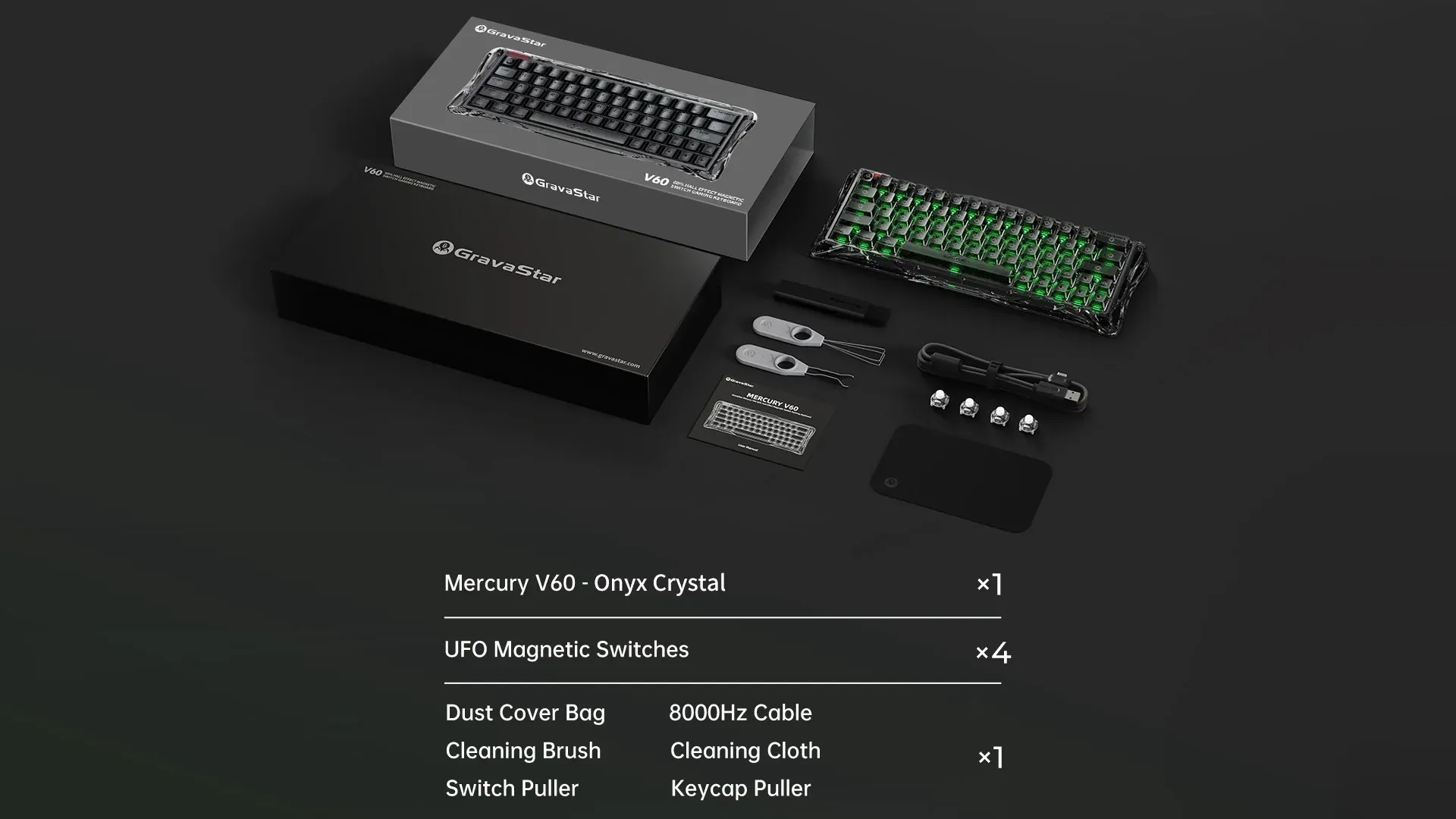 Bàn phím GravaStar Mercury V60 – Chính Hãng