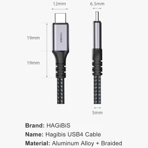 Cáp USB-C Thunderbolt 3 - Hagibis – HGB-008